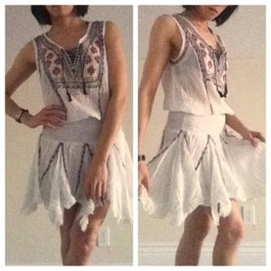 New Free People (FP One) Fez white dress